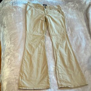 Flared Khaki Pants